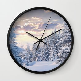 Snow Paradise Wall Clock