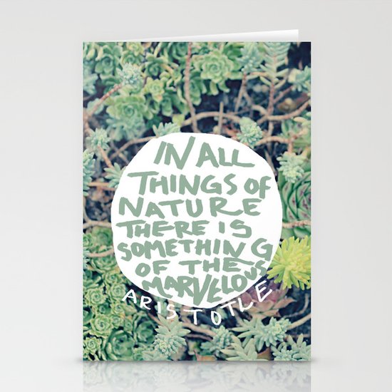 Aristotle: Nature Stationery Cards