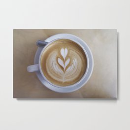 Delicious Latte Metal Print