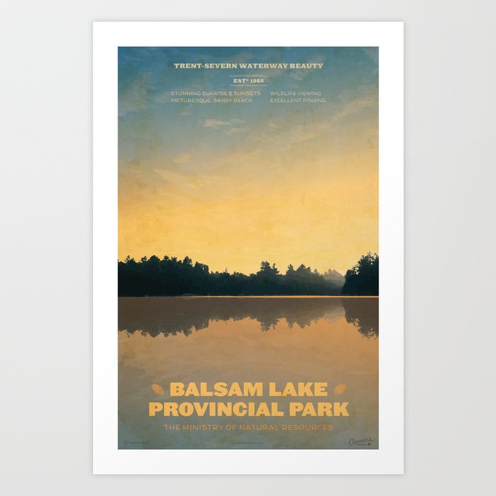 Balsam Lake Provincial Park Art Print