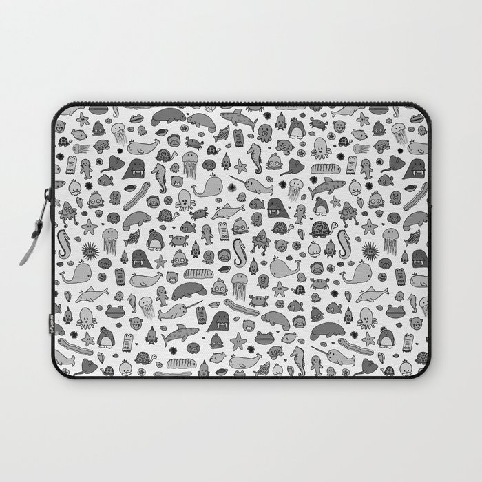 letter c - sea creatures Laptop Sleeve