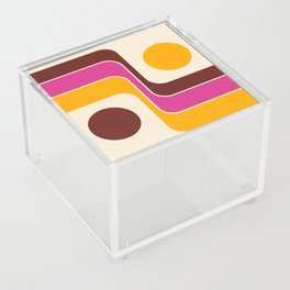 Retro Geometric Design 743 Acrylic Box