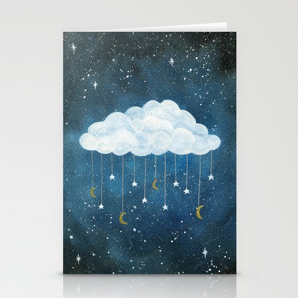 Dreams made of Moon and Stars Stationery Cards