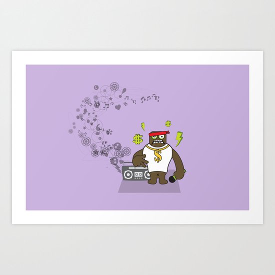 Gangst@#Rap Art Print