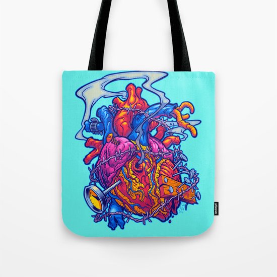 BUSTED HEART Tote Bag