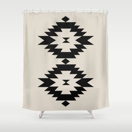 Southwestern Minimalism - Black Shower Curtain