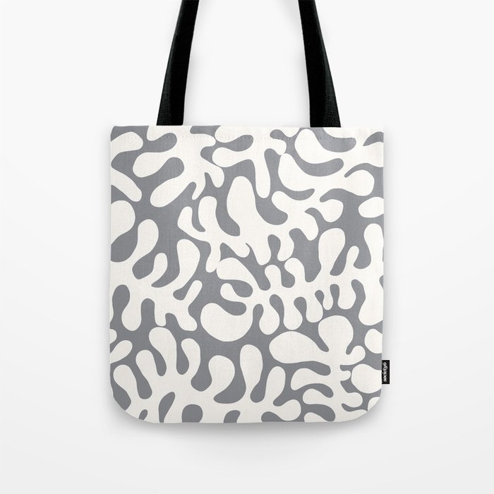 White Matisse cut outs seaweed pattern 10 Tote Bag