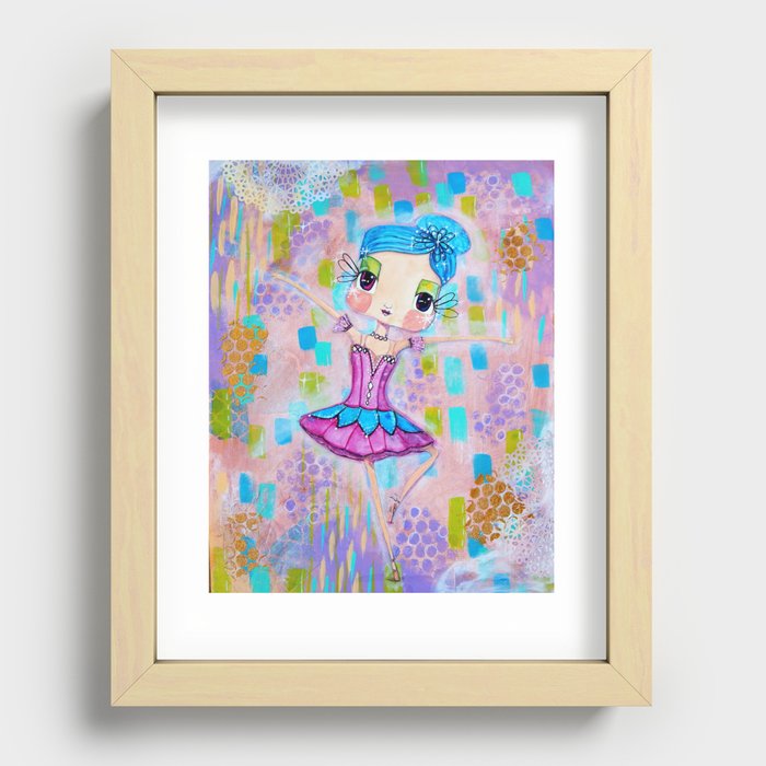 Ande Ballerina Dew Drop Fairy Recessed Framed Print