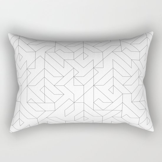 Geometric Camo Rectangular Pillow