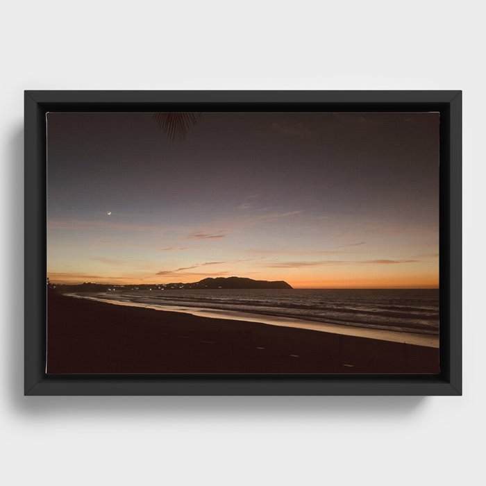 Sunset in Mexico by ValerieAmber @valerieamberch Framed Canvas