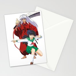 true love inu and kagome Stationery Cards