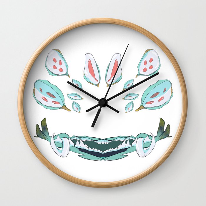 Eyes Of Madness Cottn Candy Wall Clock By Janeaudron Society6