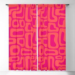 Retro Mid Century Modern Abstract composition 438 Blackout Curtain