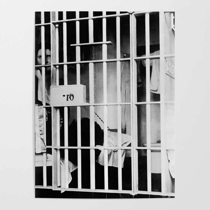 Suffragette Vida Milholland In Jail - 1917 Poster