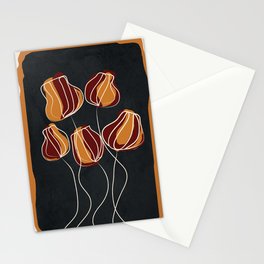 Abstract Flowers 07 Stationery Card