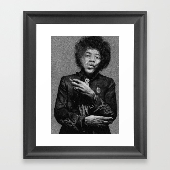 Chilling Hendrix Framed Art Print