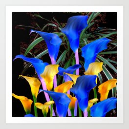 Blue Florals Art Prints For Any Decor Style Society6