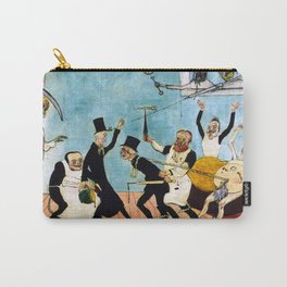 Death Comes (The Bad Doctors) portrait painting by James Ensor Carry-All Pouch