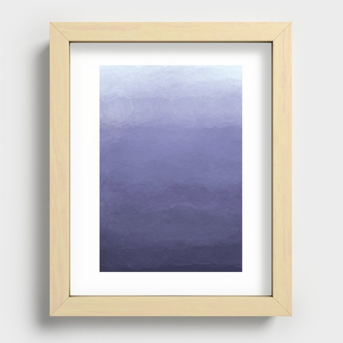 Calming blues Recessed Framed Print