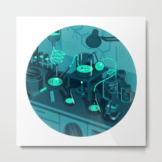 The Lab Metal Print