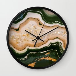 Green Agate Wall Clock
