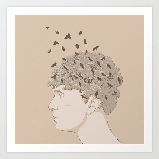 NATURE PORTRAITS 07 SIMPLIFIED Art Print