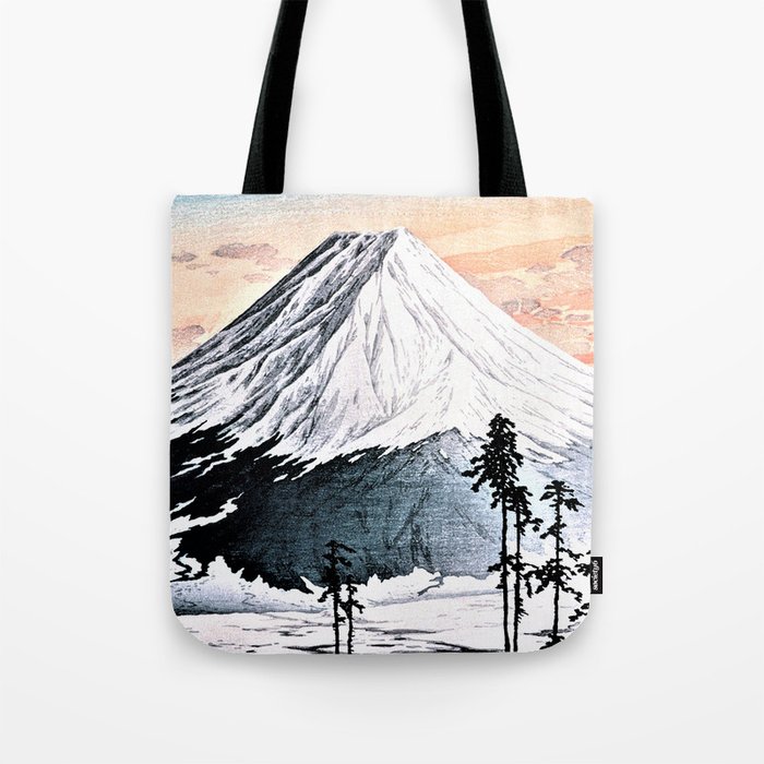 Snow Mountain Japanese Historical art remastered high resolution Tote Bag