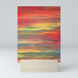 Sunset View Landscape Illustration Canvas Print, Orange Simple Retro Beach Canvas Print, Abstract Wall Art Painting, Minimalist Art, Minimal Abstract, Modern Art. Mini Art Print