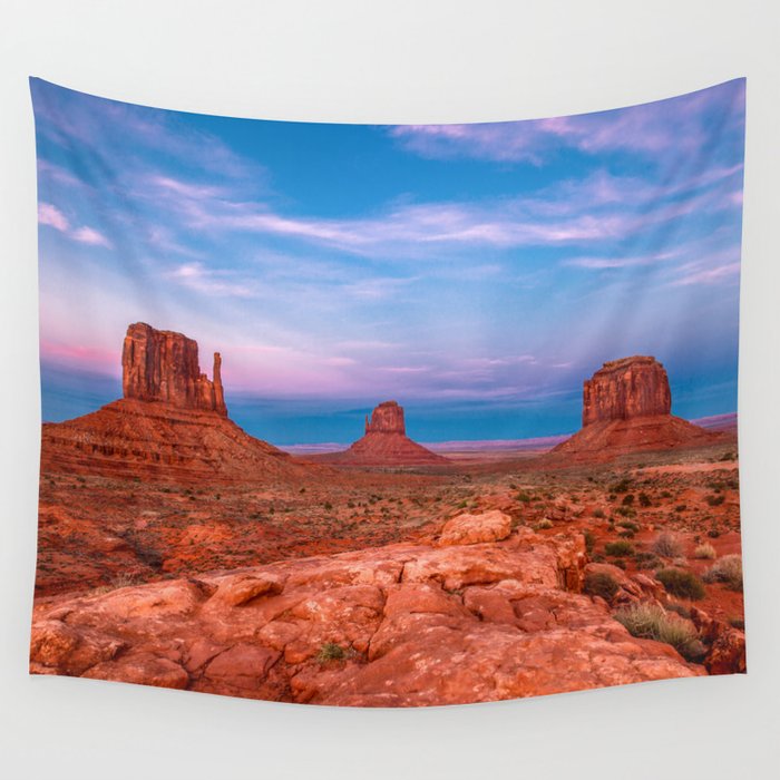 Westward Dreams - Sunset in Monument Valley Wall Tapestry by Sean ...
