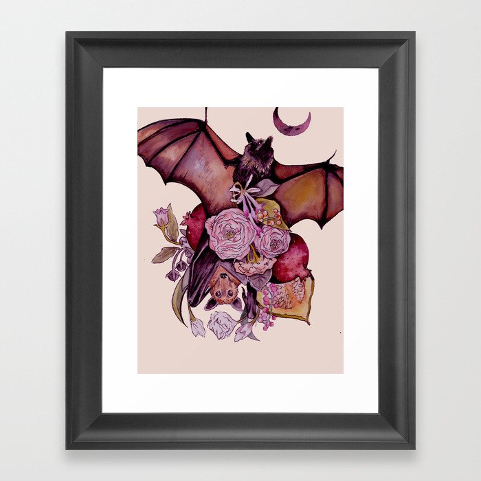 Fruit Bats Framed Art Print
