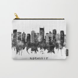 Nashville Tennessee Skyline BW Carry-All Pouch