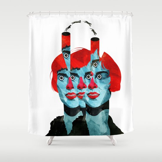 The cats in my head Shower Curtain
