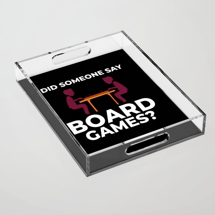 Board Game Tabletop Gamer Family Table Meeple Acrylic Tray