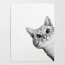 sneaky cat Poster