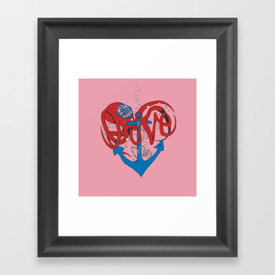 Deeply in Love Framed Art Print
