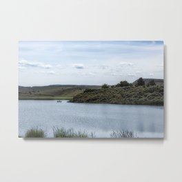 Krumbo Reservoir Metal Print | Sky, Nature, Outdoor, Pond, Reflections, Oregon, Water, Krumboreservoir, Malheurrefuge, Reflection 
