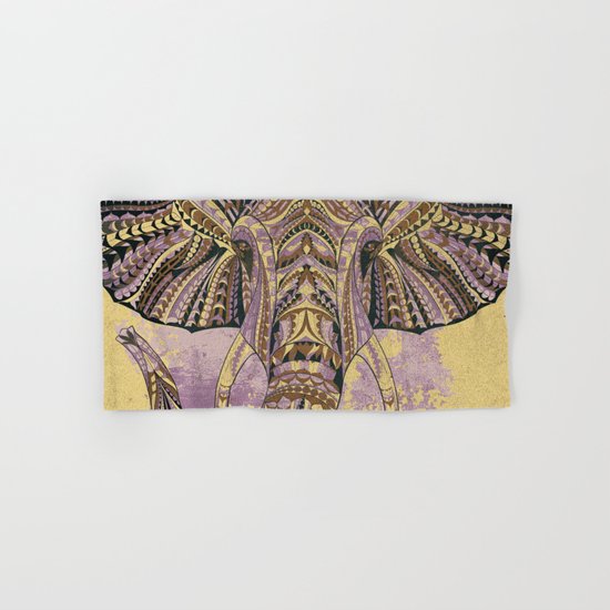 Grunge Ethnic Elephant Hand & Bath Towel