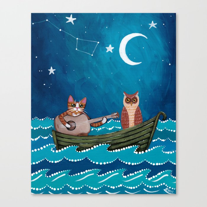 The Owl and the Pussycat Canvas Print