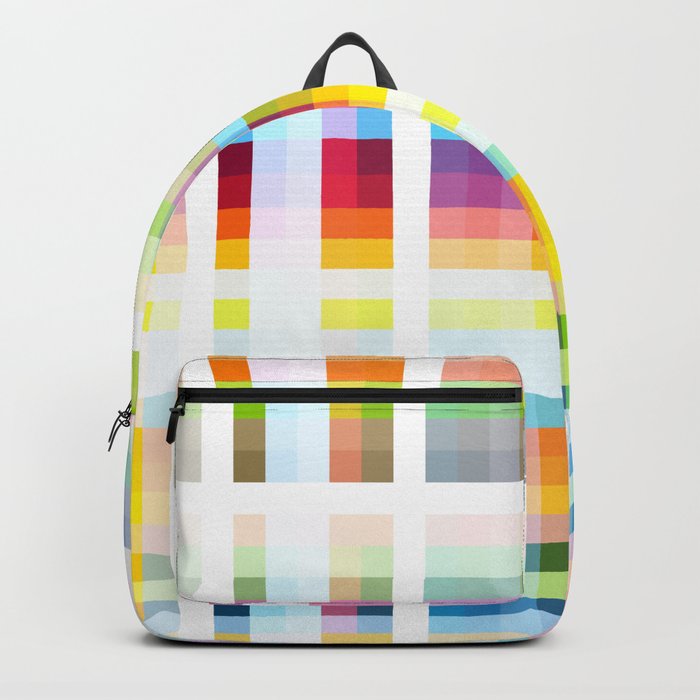 Myling - Colorful Decorative Abstract Art Stripes Pattern Backpack