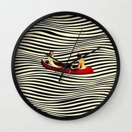 Illusionary Boat Ride Wall Clock