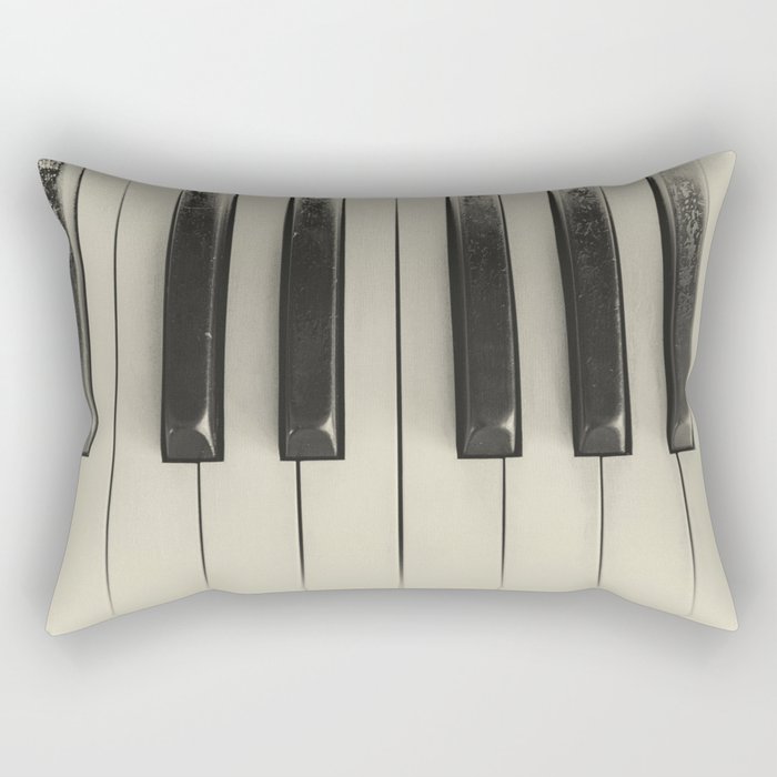 Vintage Piano Rectangular Pillow