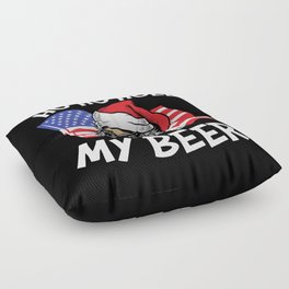 Ho Ho Hold My Beer Christmas In July Floor Pillow