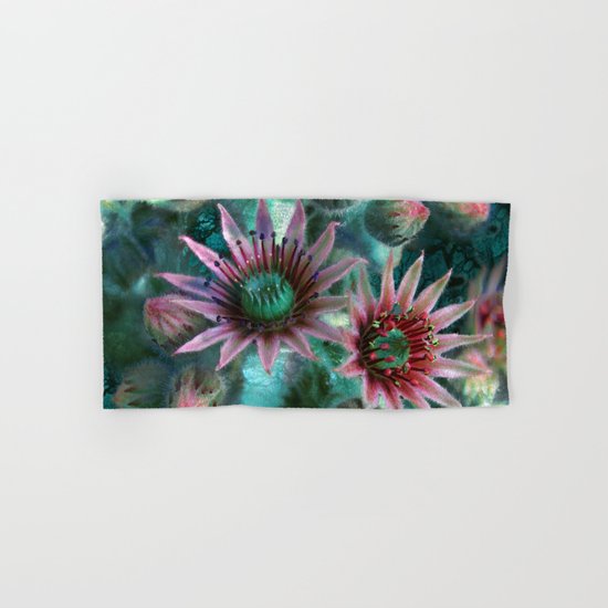 Succulents Flower Garden Hand & Bath Towel