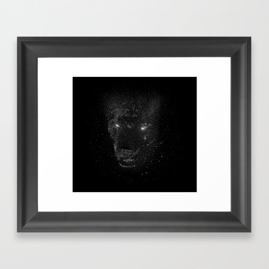 Space Panther Framed Art Print