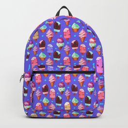Popsicles and Ice Cream - Purple Backpack