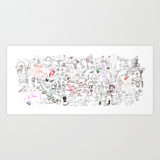 college notebook '07 Art Print