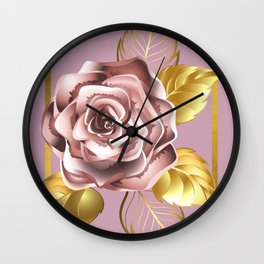The Mother's Rose  Wall Clock