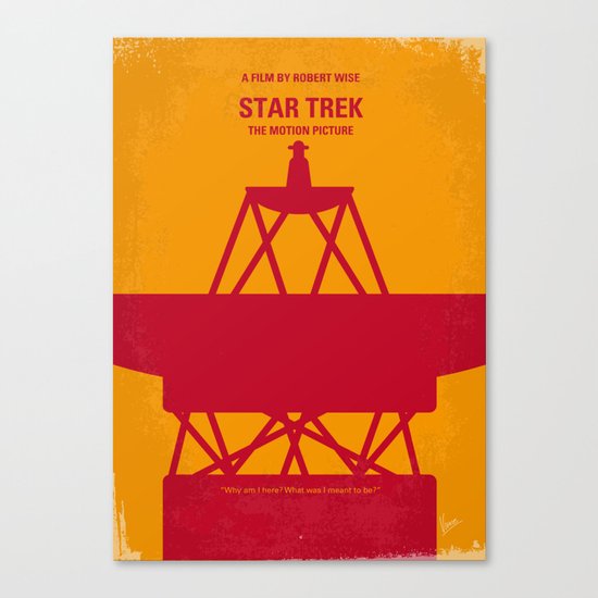 No081 My Star Trek 1 minimal movie poster Canvas Print