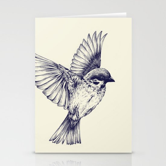 lost bird Stationery Cards