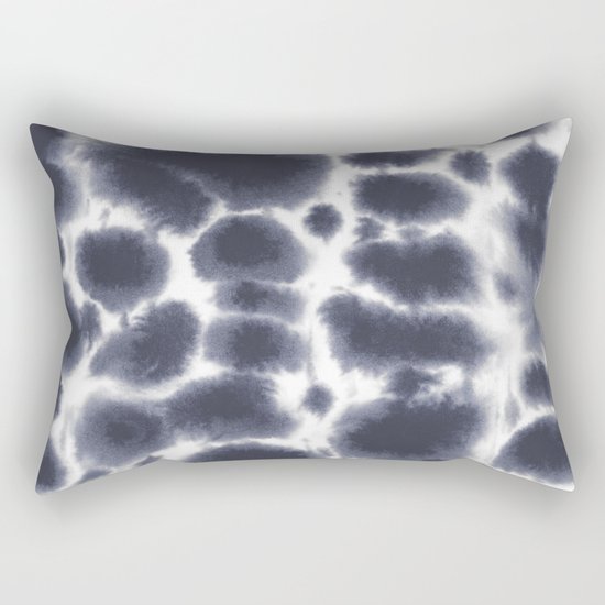Dye Dots Stone Rectangular Pillow